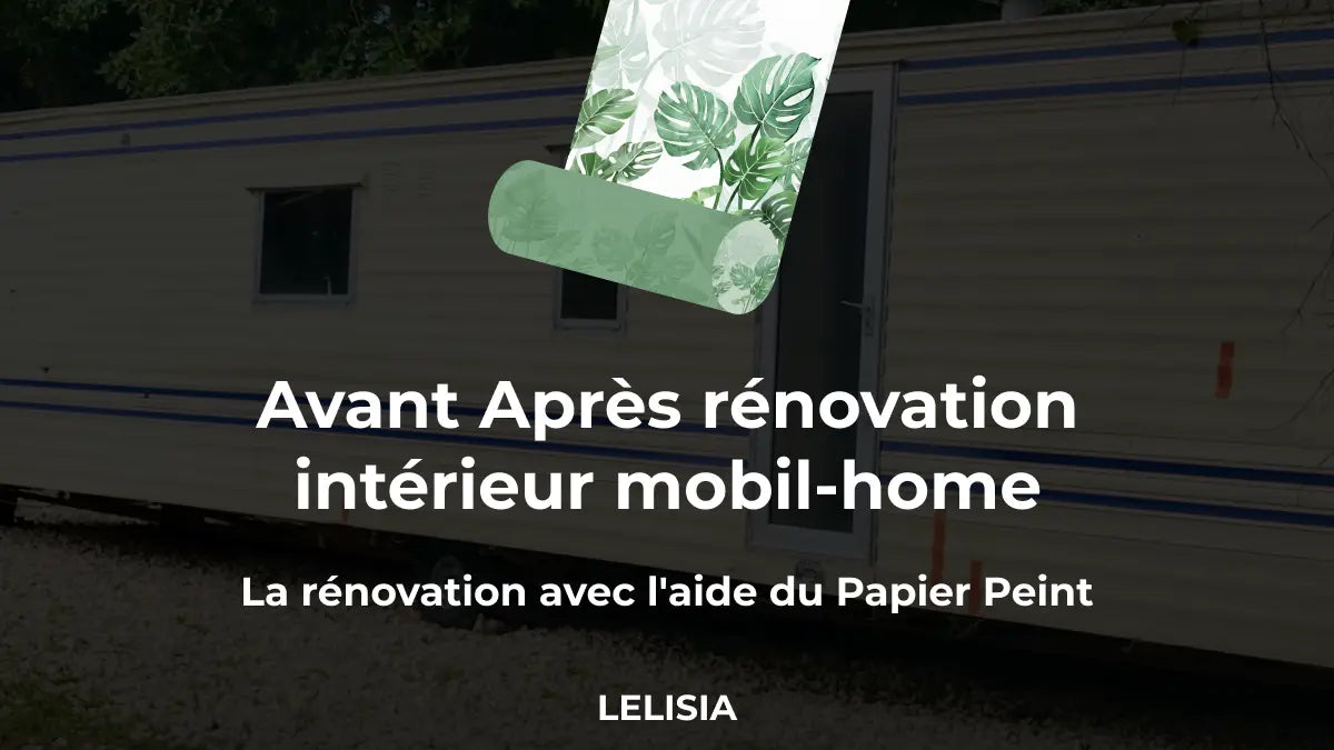 Avant Après rénovation intérieur mobil-home