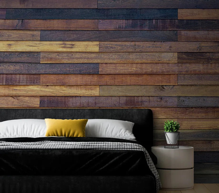 Papier peint Papier peint vieux bois de planches scandinave,