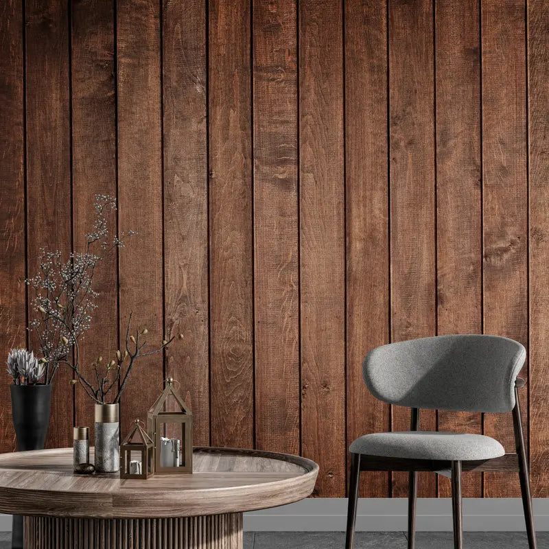 Papier peint Papier peint bois rustique de planches scandinave,