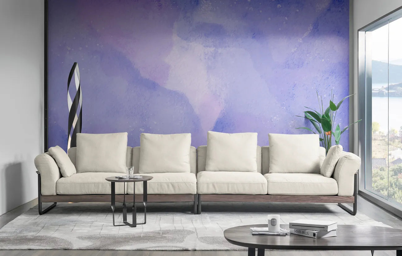 Papier peint Papier peint aquarelle violette abstrait aux apporte