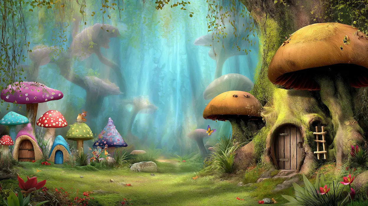 Motif Papier Peint forêt enchantée