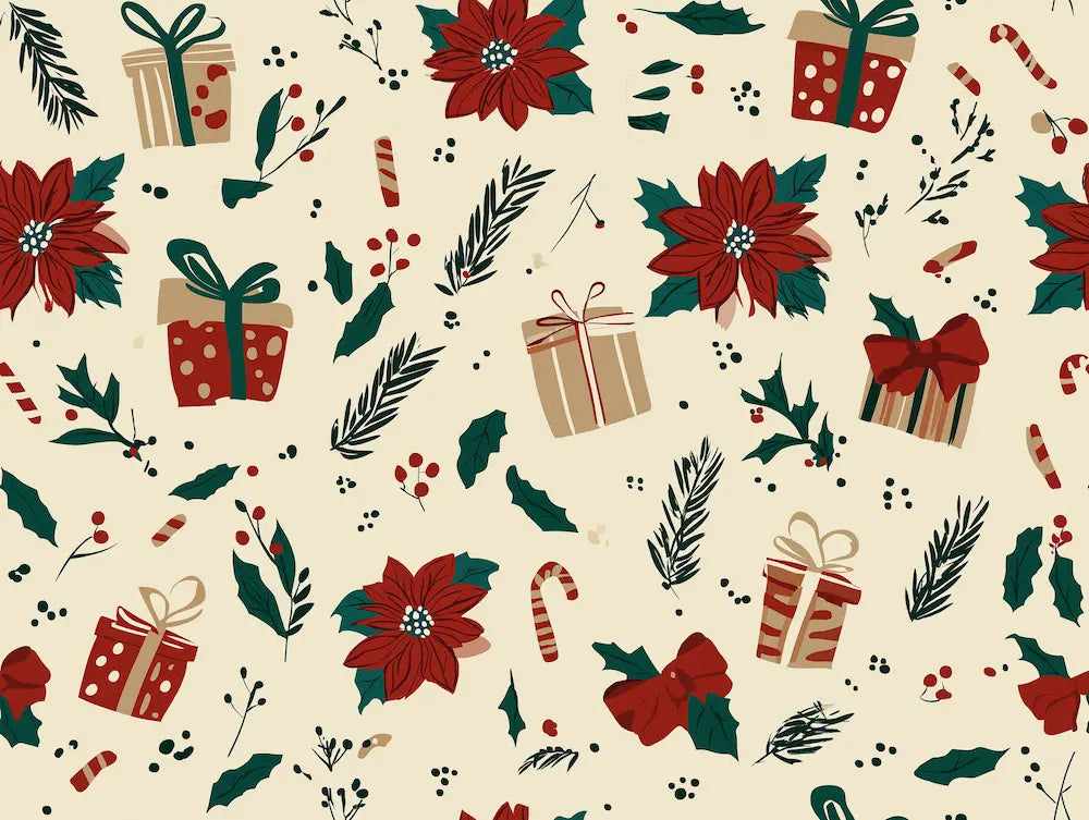 Motif Tapisserie Murale Noel