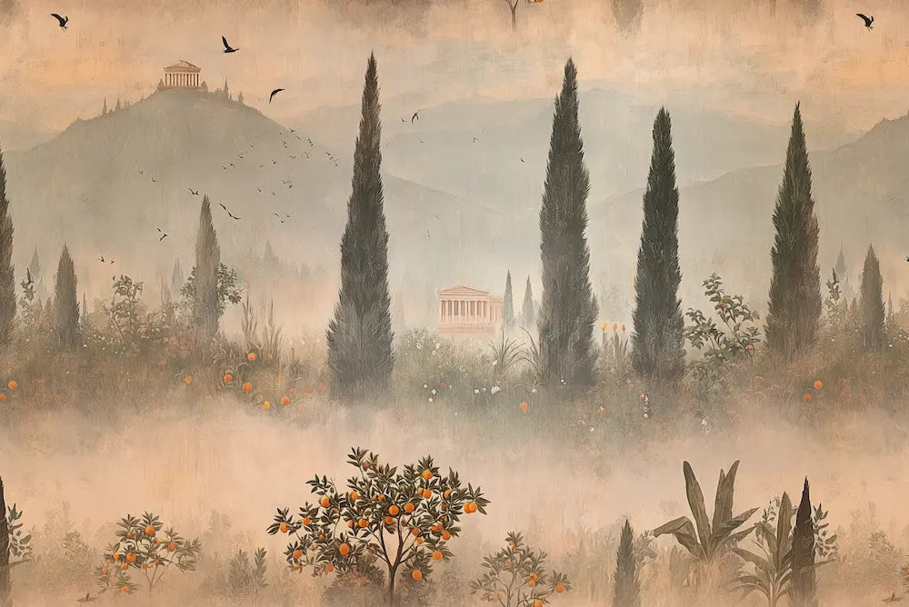 Motif papier peint automne