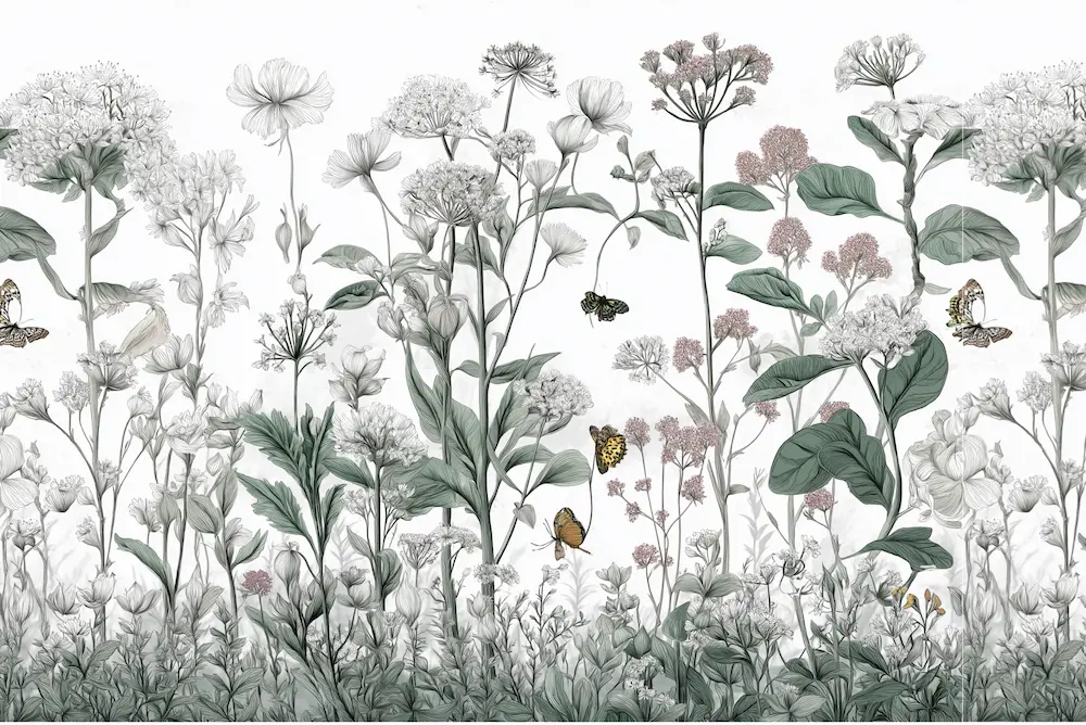 Motif papier peint botanical garden