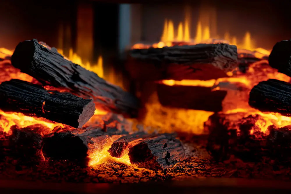 Motif papier peint cheminée