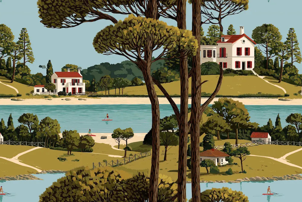 Motif papier peint grande hauteur