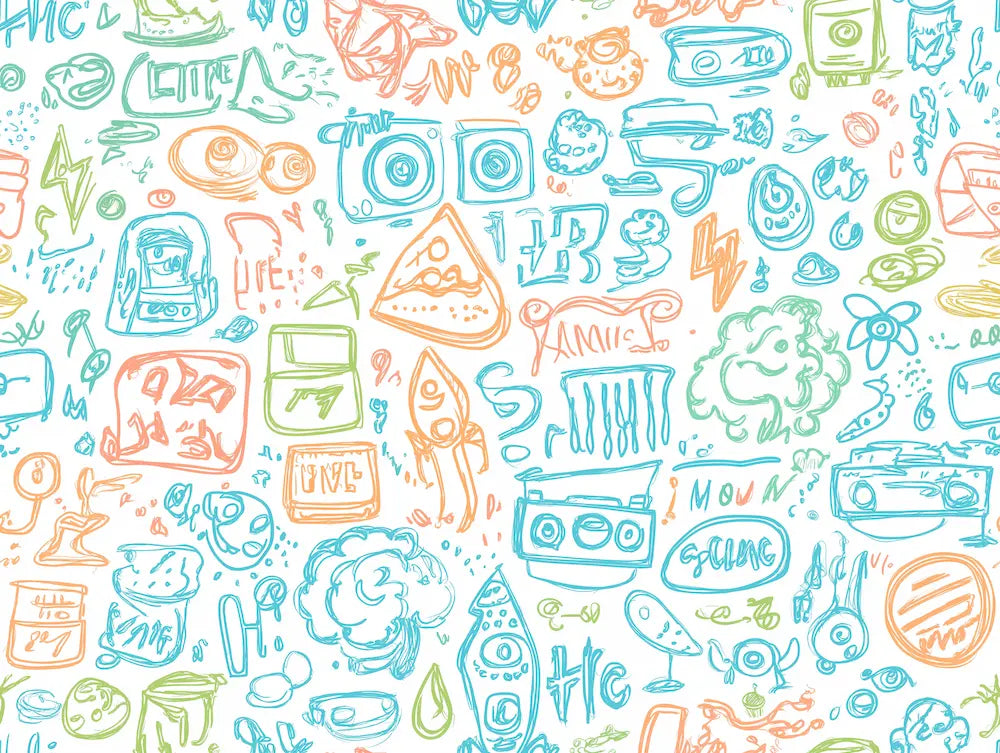 Motif papier peint keith haring