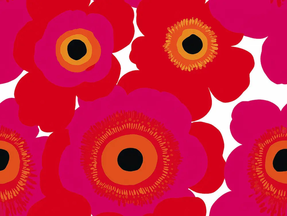 Motif papier peint marimekko