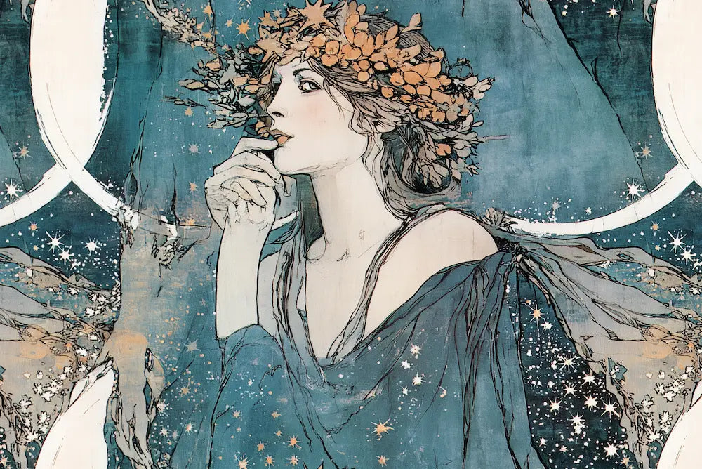 Motif papier peint mucha