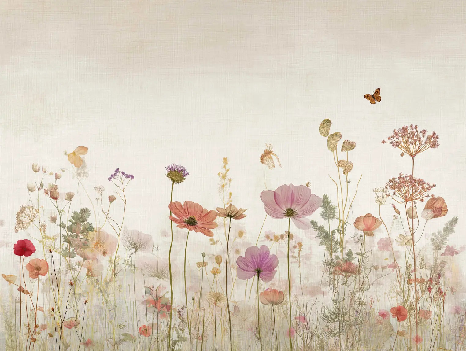 Motif papier peint panoramique bucolique