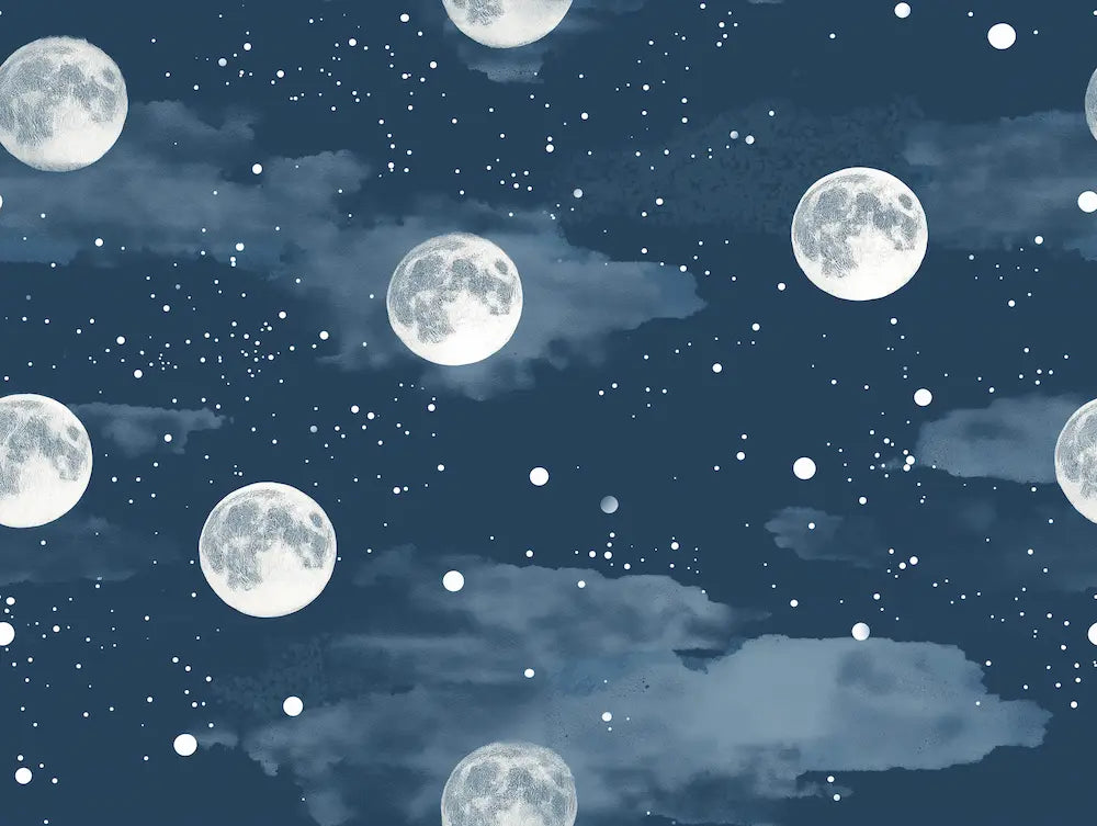 Motif papier peint phosphorescent