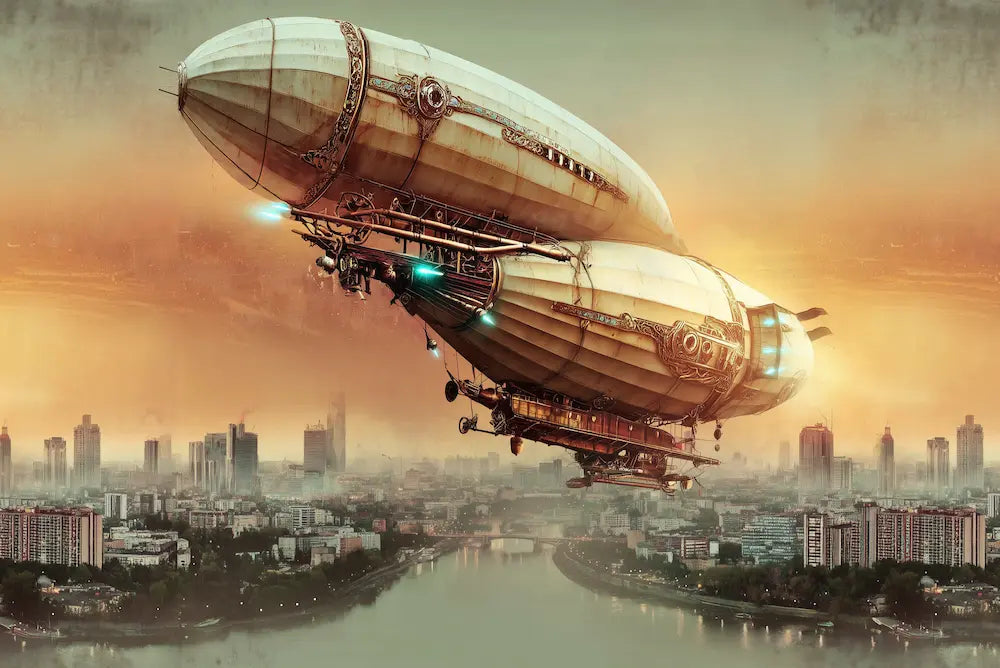 Motif papier peint steampunk