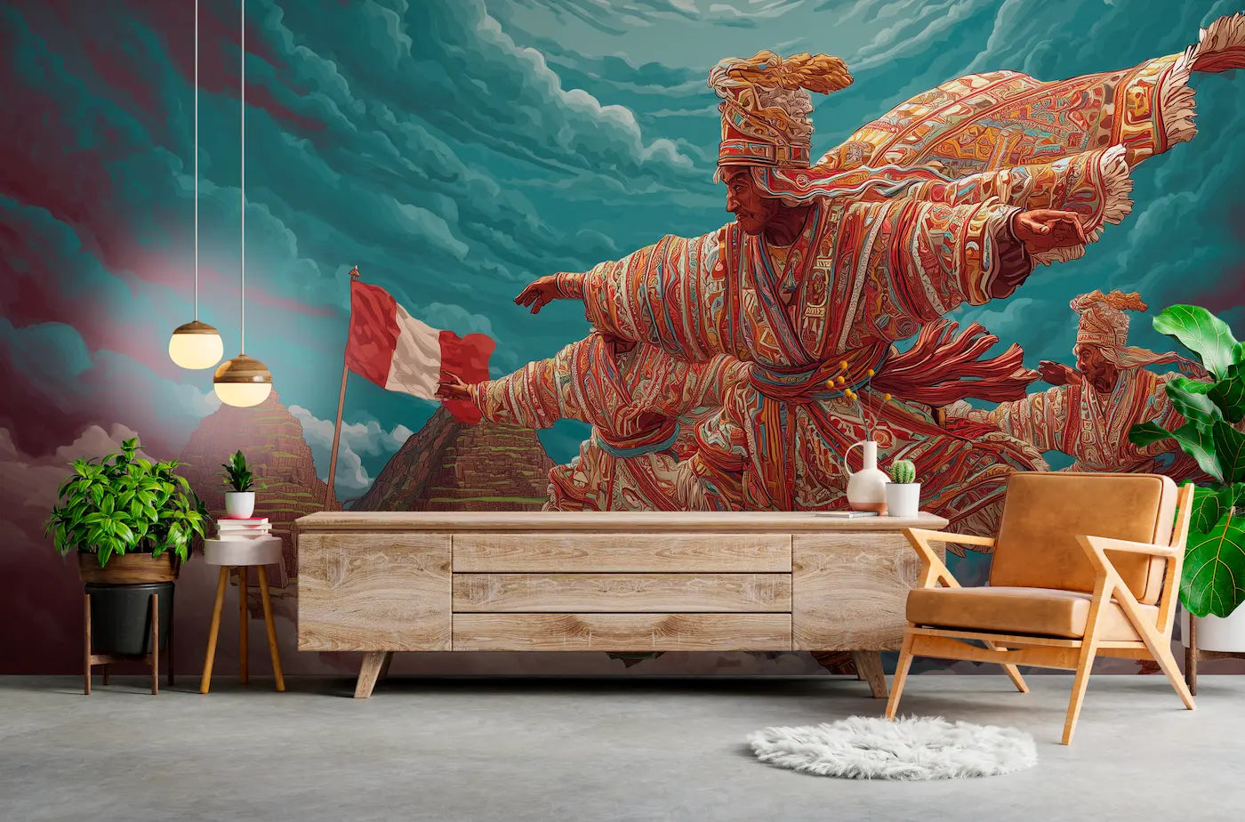 Immersion Papier peint Péruvien Danse des Nuages Incas