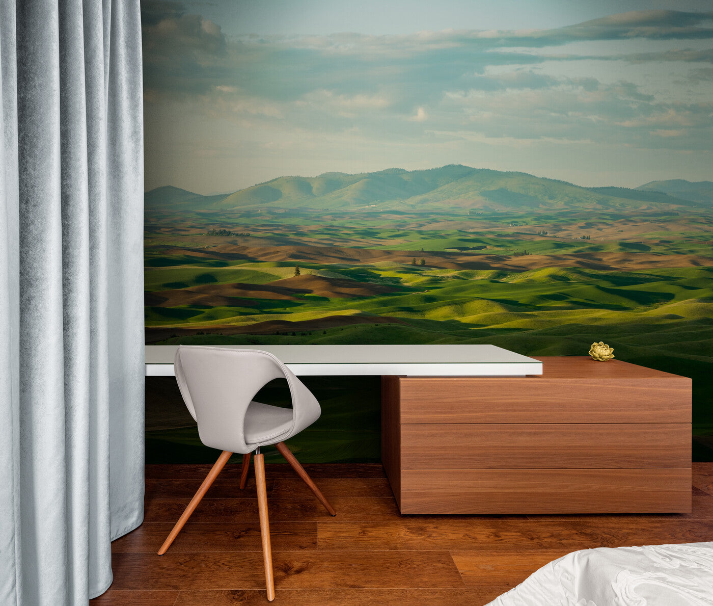 Papier peint Papier peint plaines et montagnes apporte une contemporain
