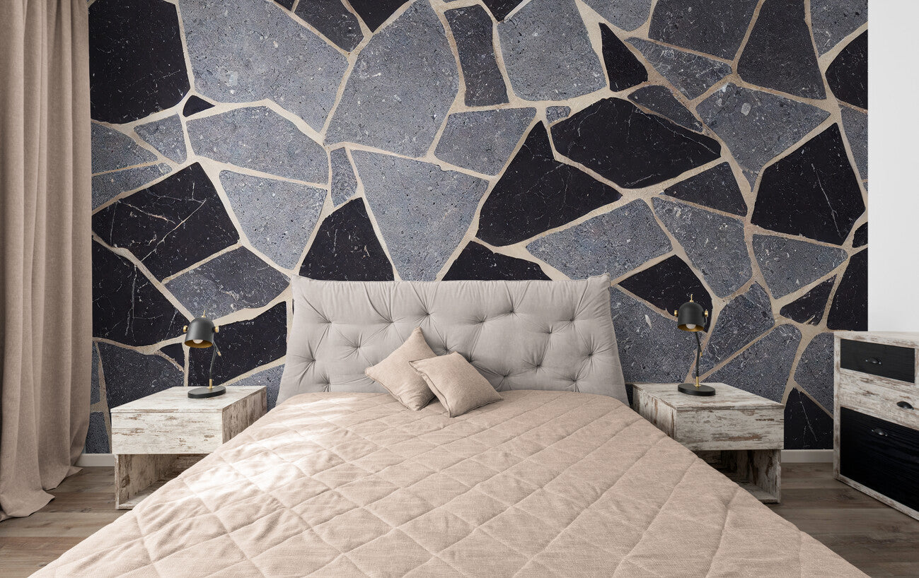 Papier peint Papier peint motif marbre géométrique inspiré moderne