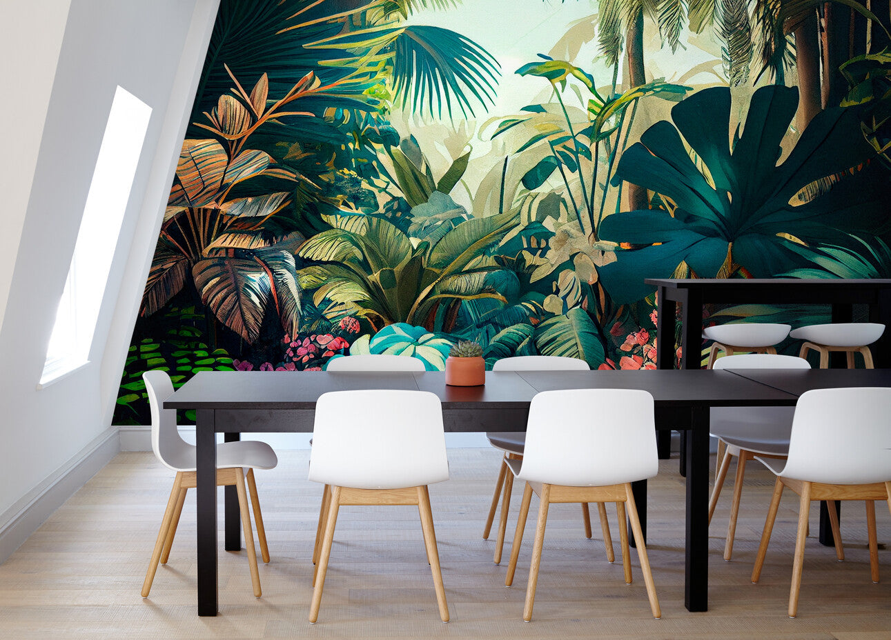 Papier peint Papier peint rétro jungle tropicale apportera une vibrantes
