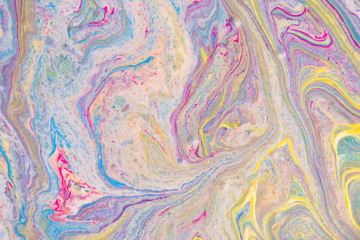 Papier peint marbre multicolore