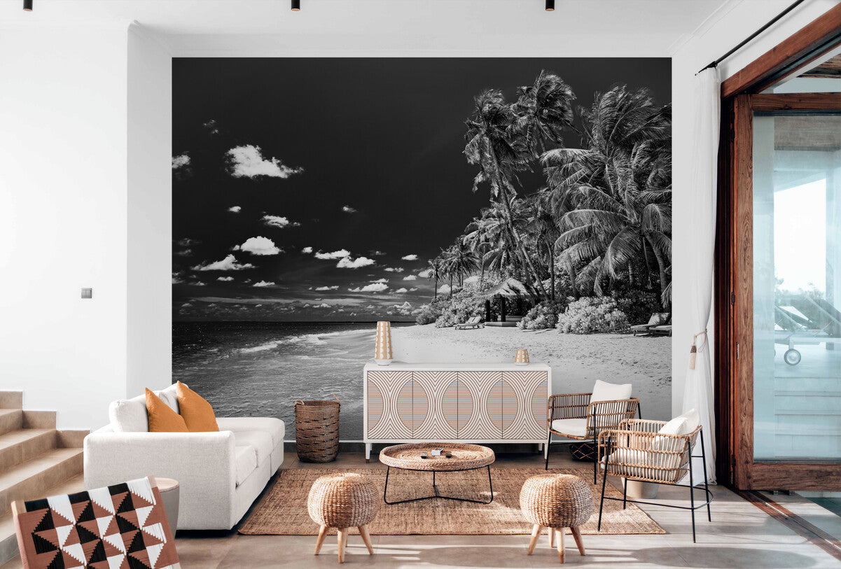 Papier peint Papier peint paysage tropical sombre photographique évoquent sereine