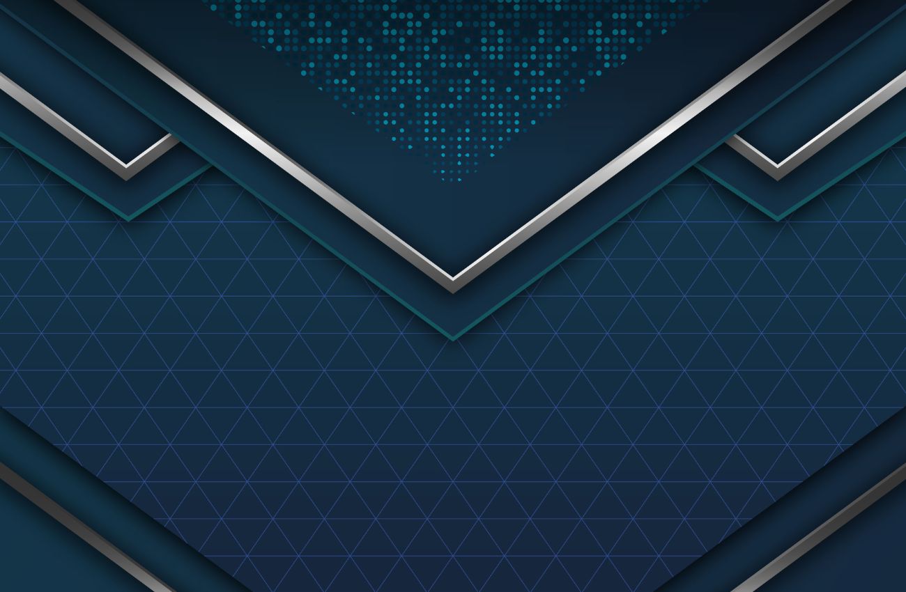 Papier peint Papier peint bleu canard et argent abstrait géométrique, minimaliste