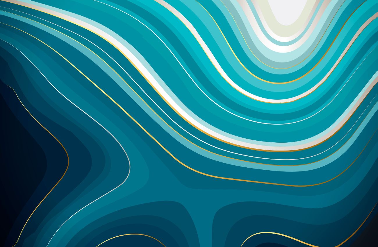 Papier peint Papier peint bleu canard et blanc abstrait de évoque