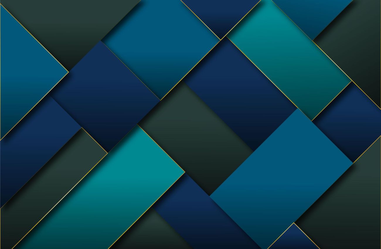 Papier peint Papier peint géométrique bleu canard géométrique abstrait contemporain,