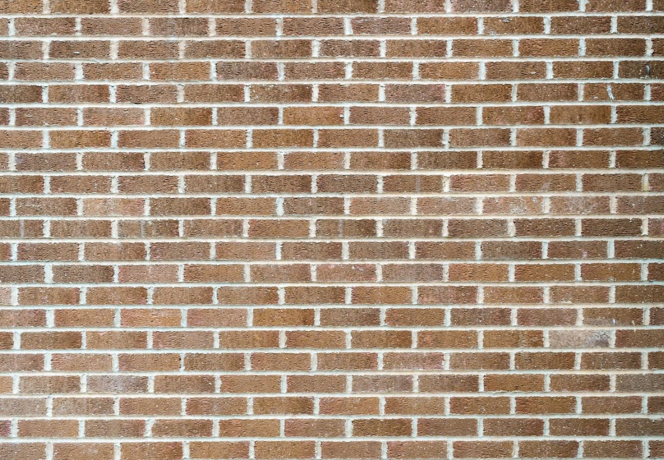Papier peint brique marron