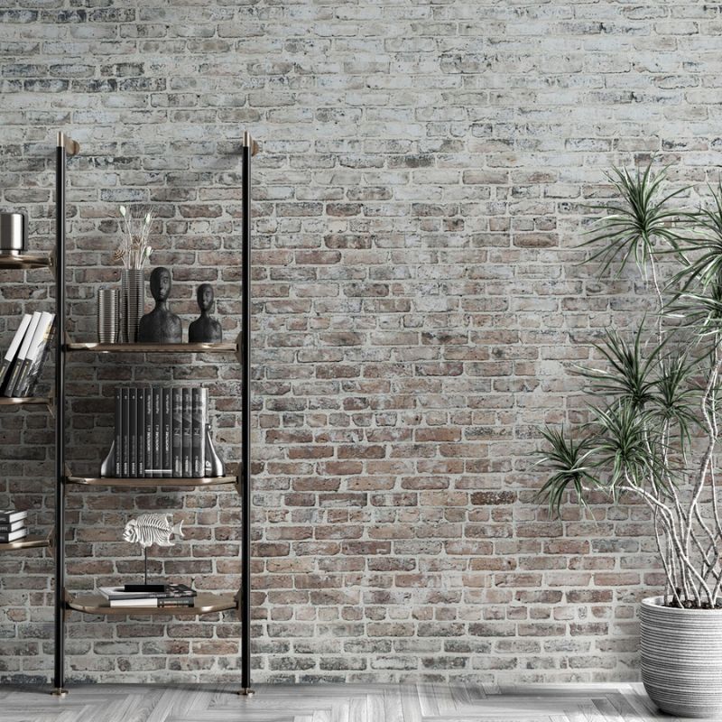 Papier peint couloir brique