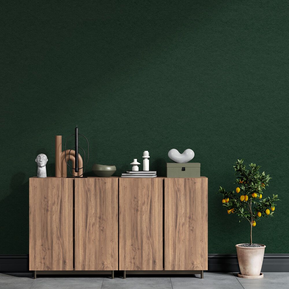 Papier peint couloir vert