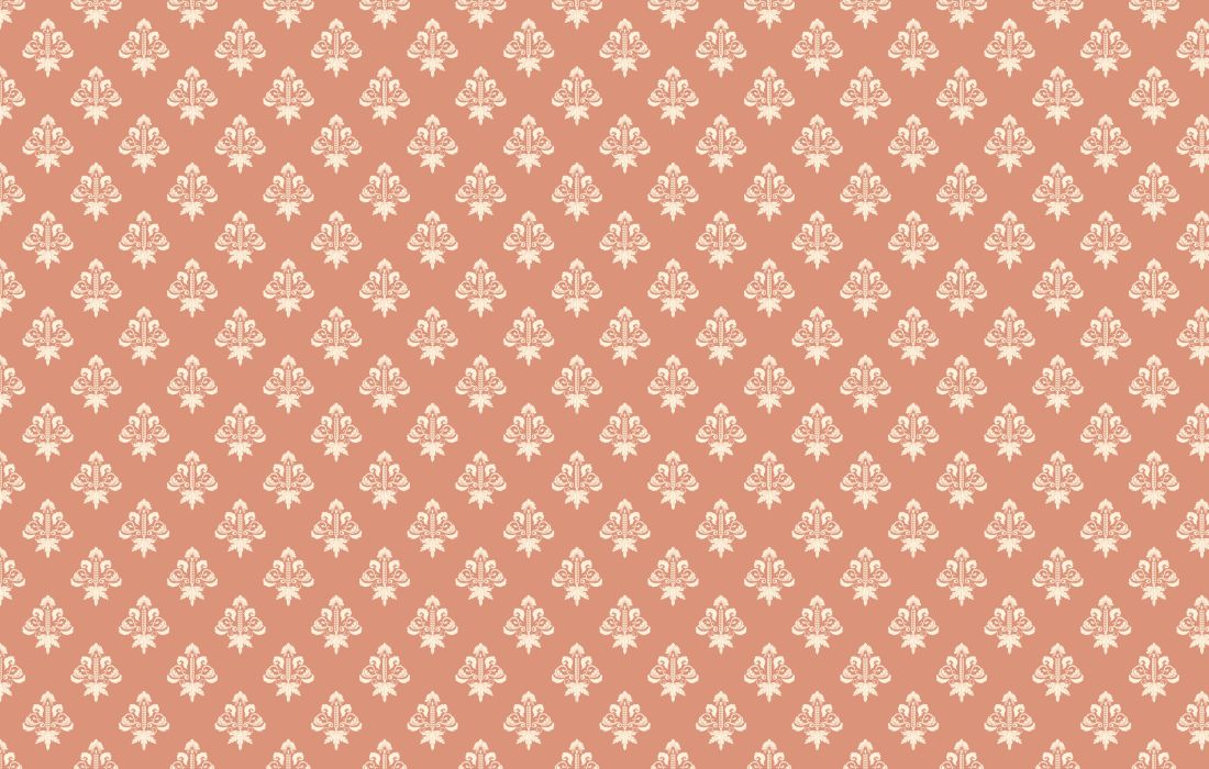 Papier peint Papier peint couloir vintage floral répétitif baroque,