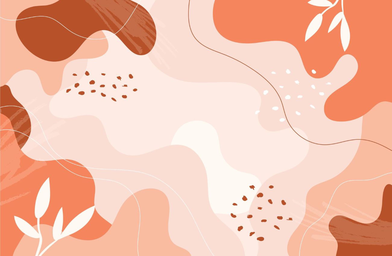 Papier peint graphique terracotta