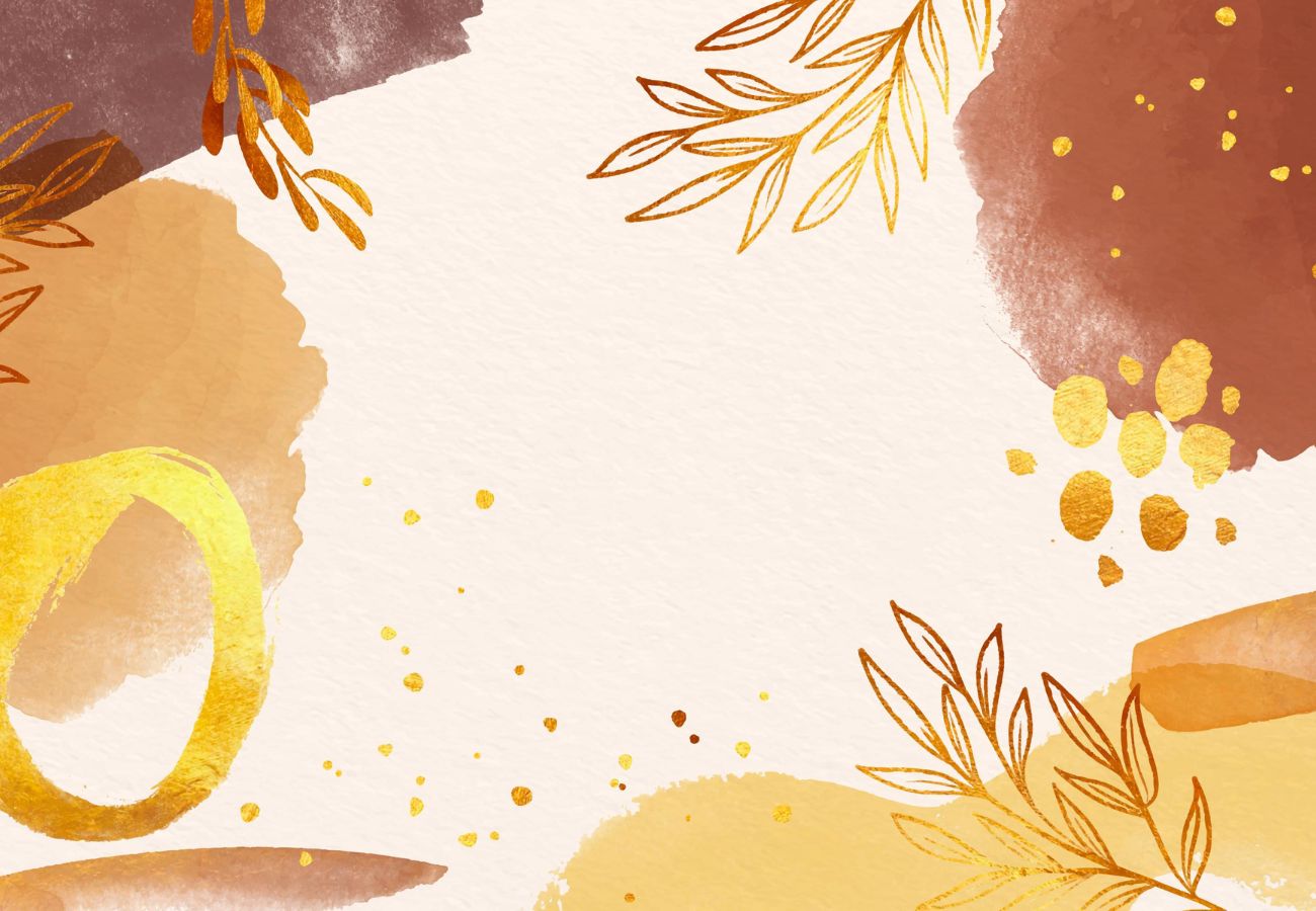 Papier peint terracotta et or