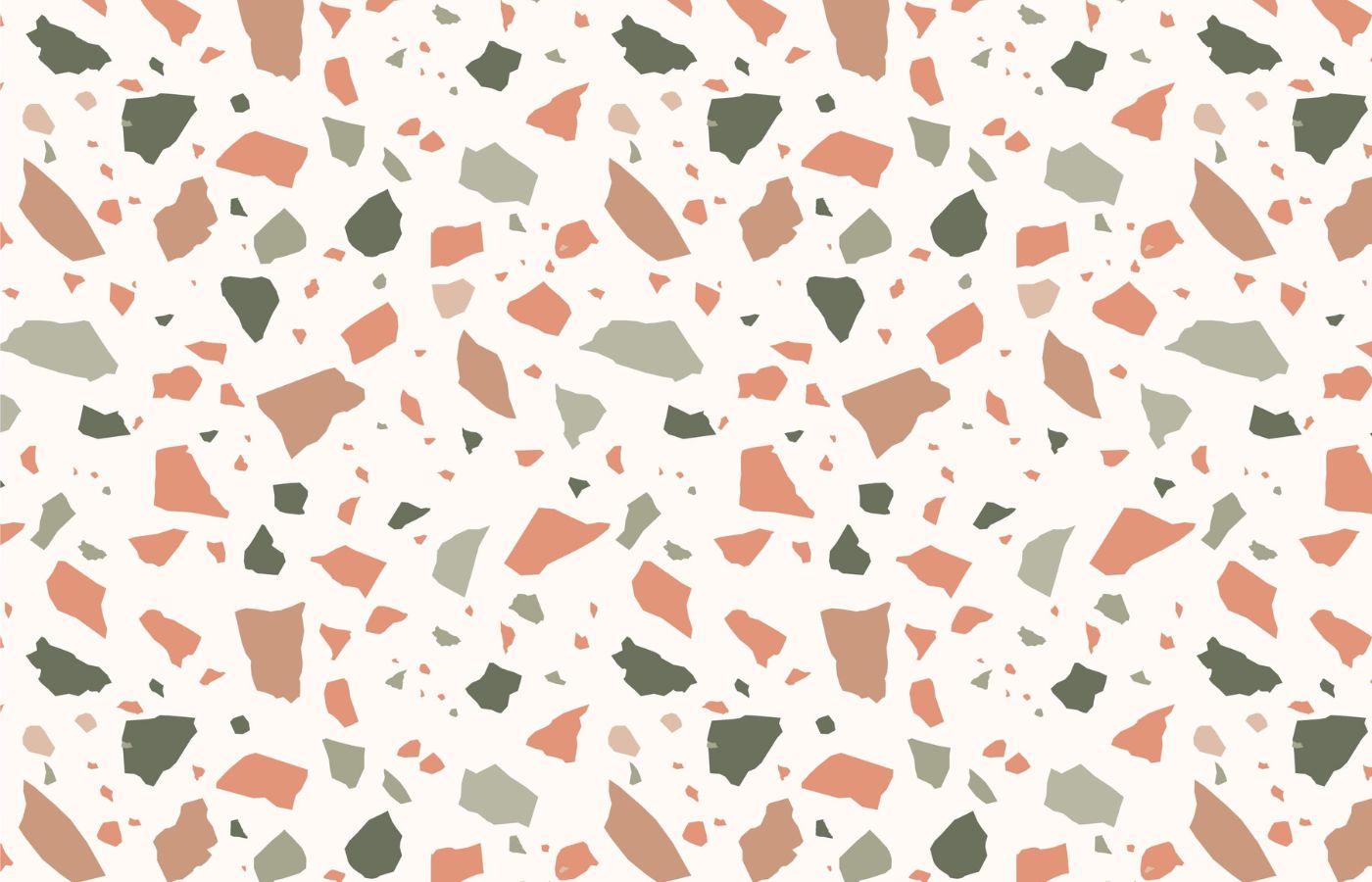 papier peint terrazzo terracotta
