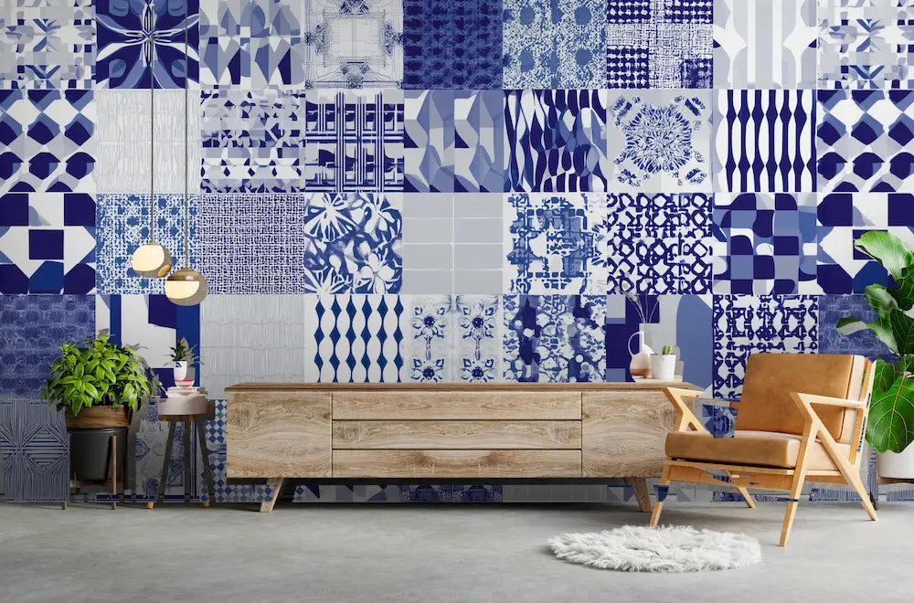 papier peint azulejos
