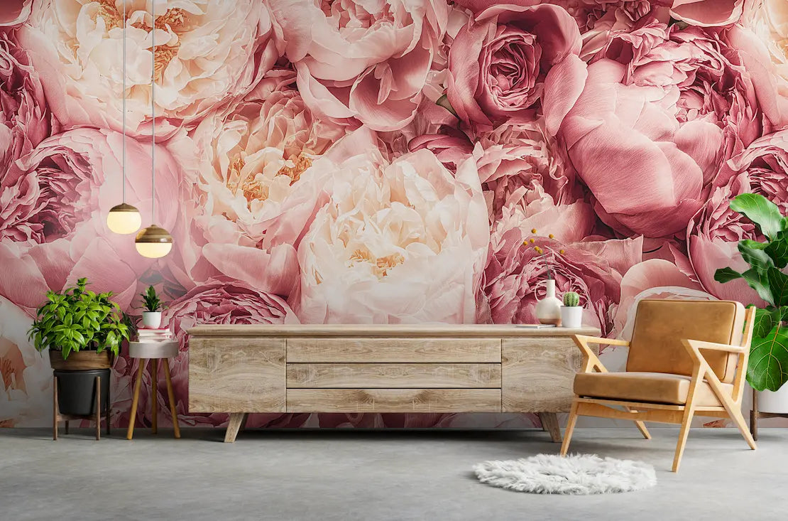 papier peint panoramique peony