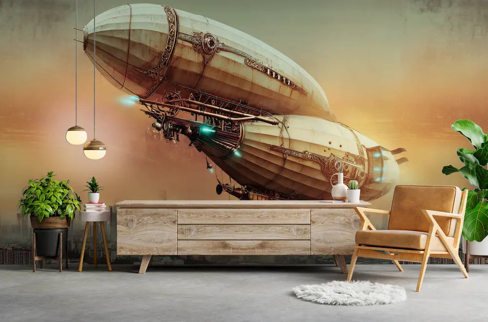 papier peint steampunk--