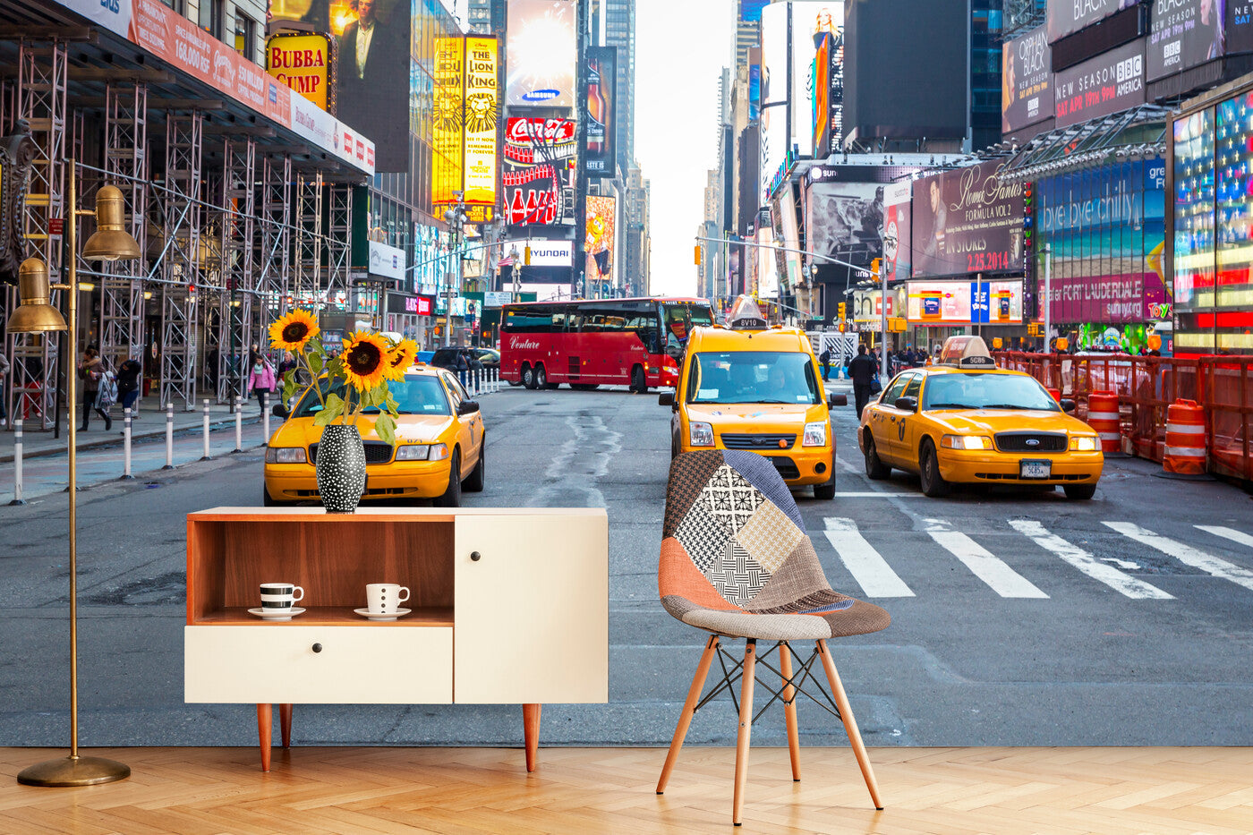 Papier peint Papier peint centre ville new york photographique, aux vives