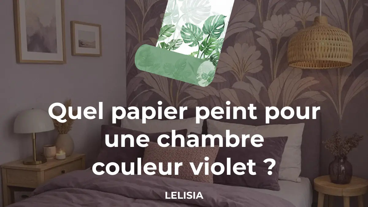 Quel papier peint pour une chambre couleur violet ?