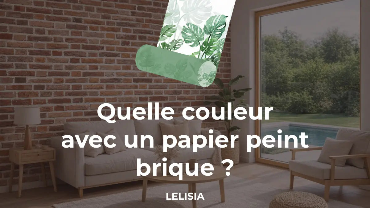 Quelle couleur avec un papier peint brique ?
