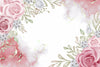Papier peint fleurs roses pastel