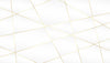 Papier peint géométrique marbre blanc et lignes dorées