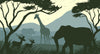 Papier peint animaux tropicaux