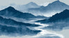 Papier peint montagnes abstraites