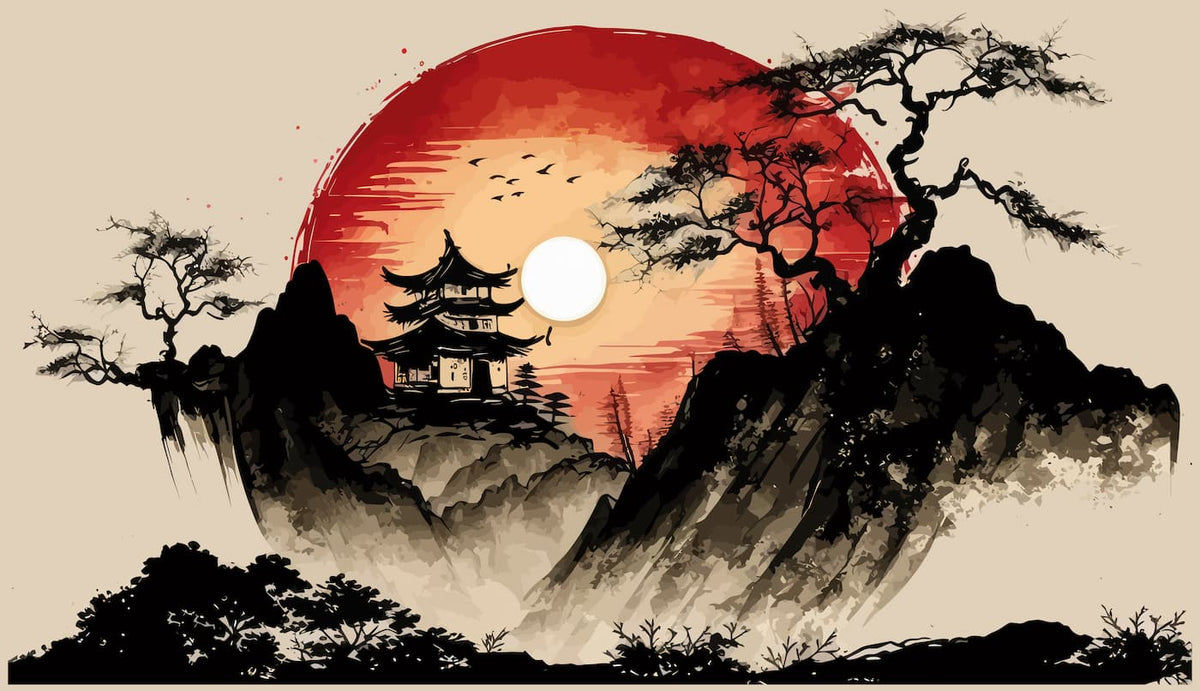 Papier peint levée de soleil