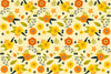 Papier peint fleurs jaunes