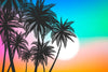 Papier peint paysage tropical moderne