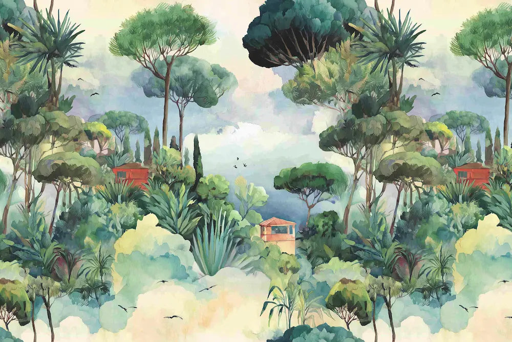 Papier Peint Paysage à l'huile