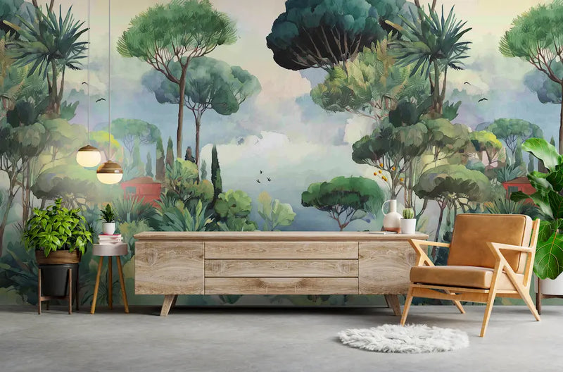 Papier Peint Paysage à l'huile