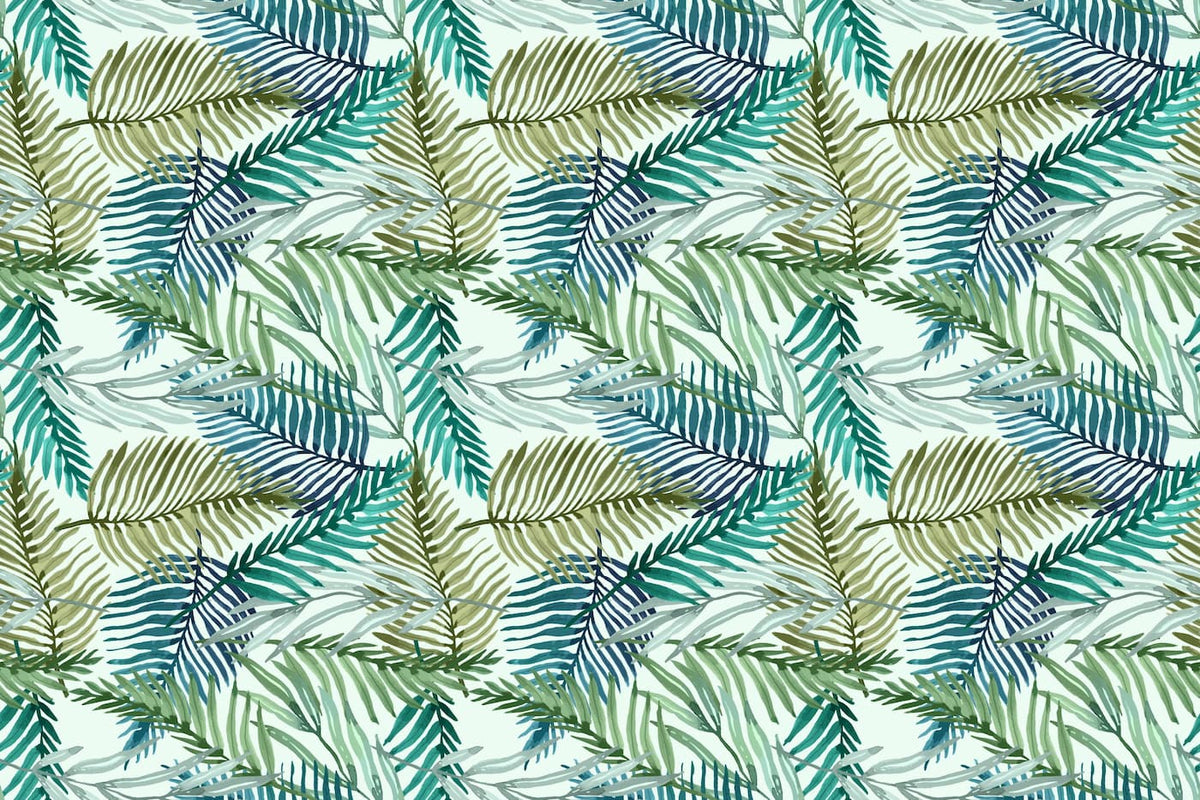 Papier peint feuillage palmiers tropicaux