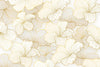 Papier peint géométrique feuille dorée