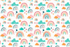 Papier peint arc en ciel enfant
